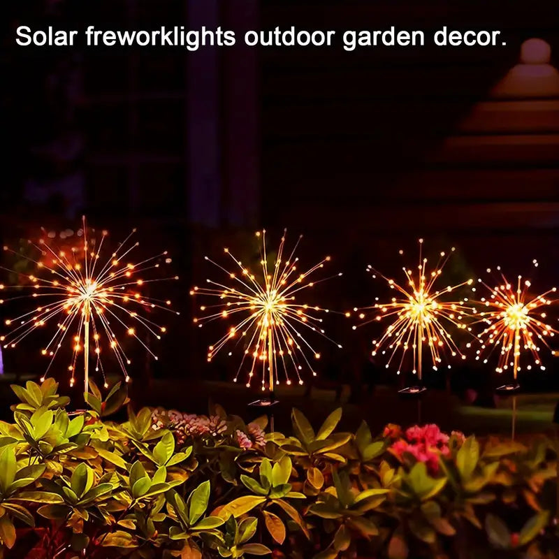 4pcs Solar Outdoor String Lights, 240/320 LED, 8 Modes – Durable, Energy-Saving, Easy to Install, Warm White/Colorful