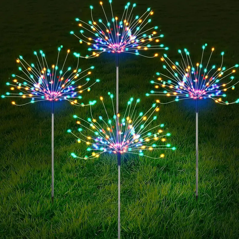 4pcs Solar Outdoor String Lights, 240/320 LED, 8 Modes – Durable, Energy-Saving, Easy to Install, Warm White/Colorful