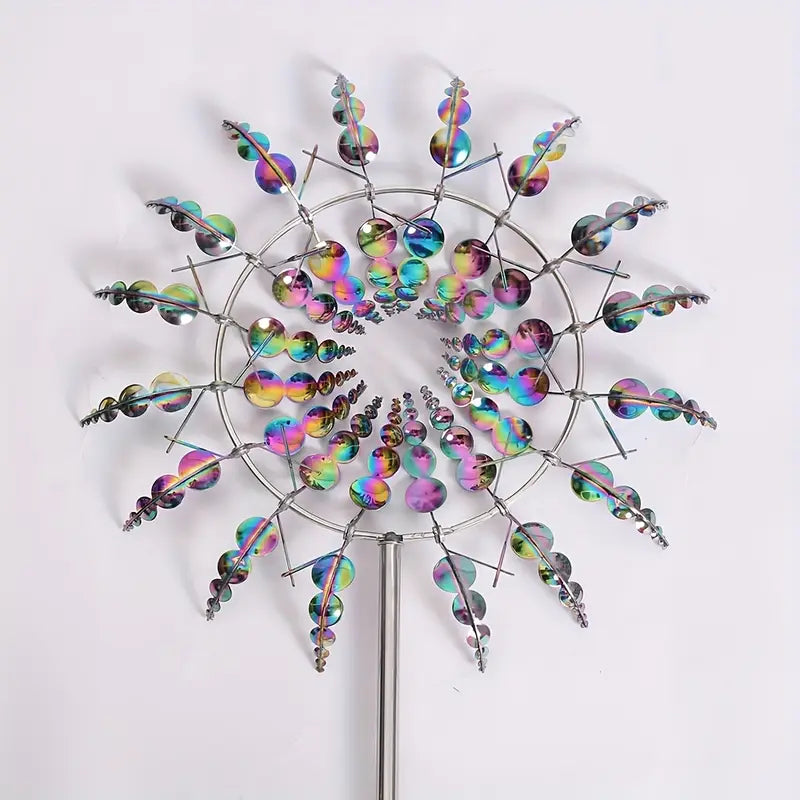 🔥 70% OFF - Beautiful 96 inch Summer Multi Colored Flowers Wind Spinner