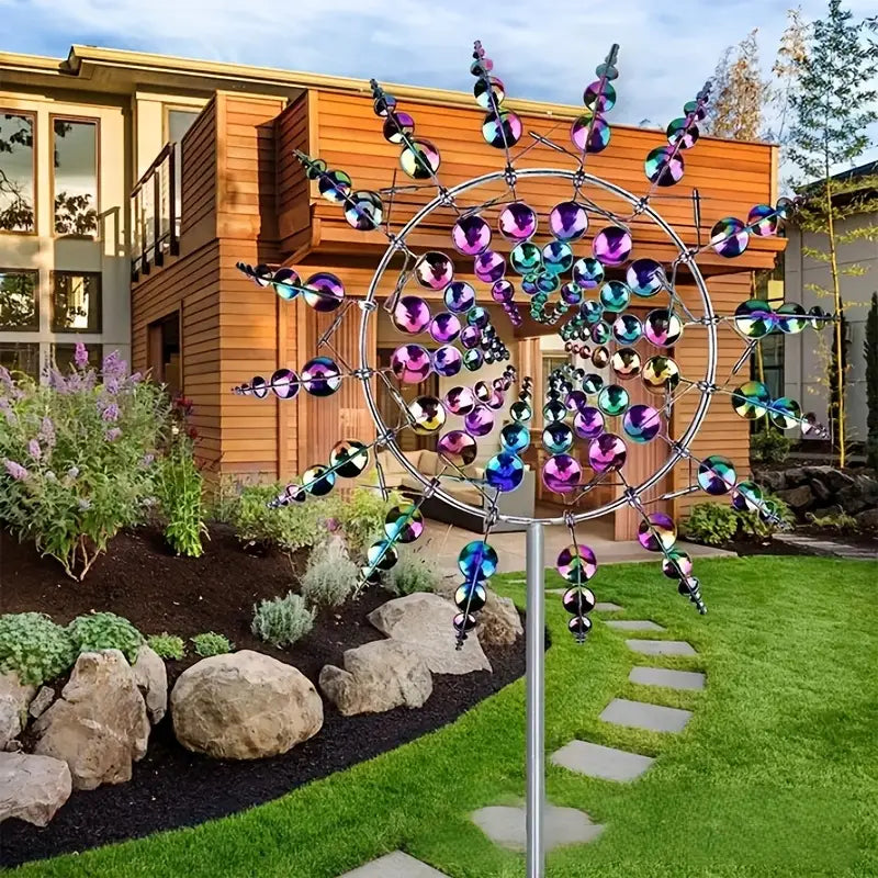 🔥 70% OFF - Beautiful 96 inch Summer Multi Colored Flowers Wind Spinner