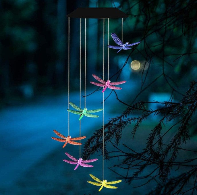 Touch Of ECO Solar Metal Orb Wind Chime – Color Changing LED, Weather Resistant