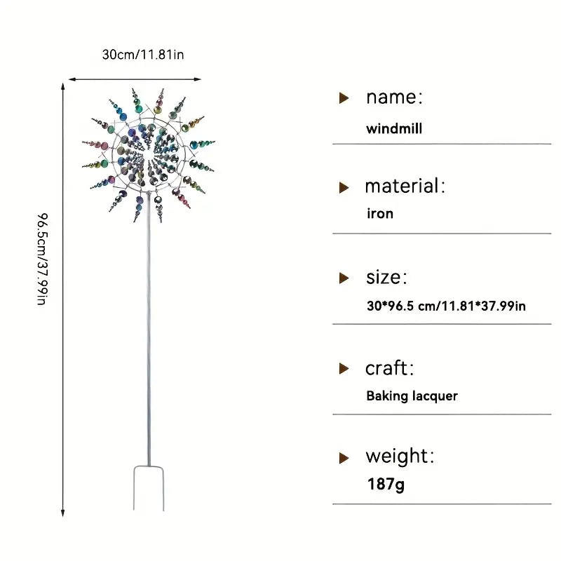 🔥 70% OFF - Beautiful 96 inch Summer Multi Colored Flowers Wind Spinner