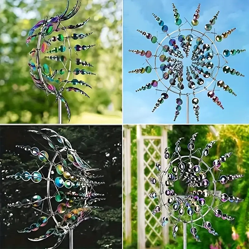🔥 70% OFF - Beautiful 96 inch Summer Multi Colored Flowers Wind Spinner