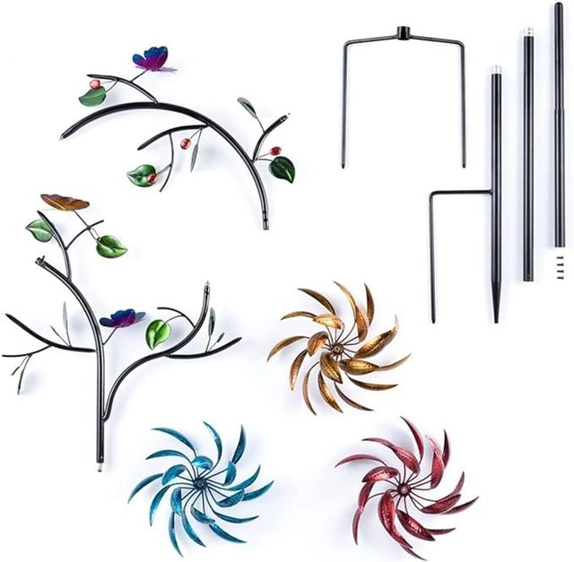 🔥 70% OFF - Beautiful 91 inch Summer Multi Colored Flowers Wind Spinner